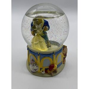 1991‎ Disney Beauty and the Beast Musical Snowglobe 6 Inch Enesco  Read**